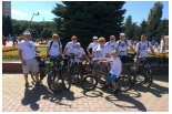 Коллектив Ставропольского городского расчетного центра принял участие в масштабном велопробеге в преддверии Дня города.